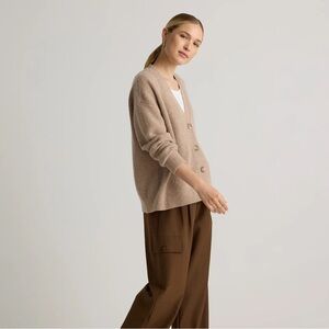 Quince cropped fisherman sweater in oatmeal